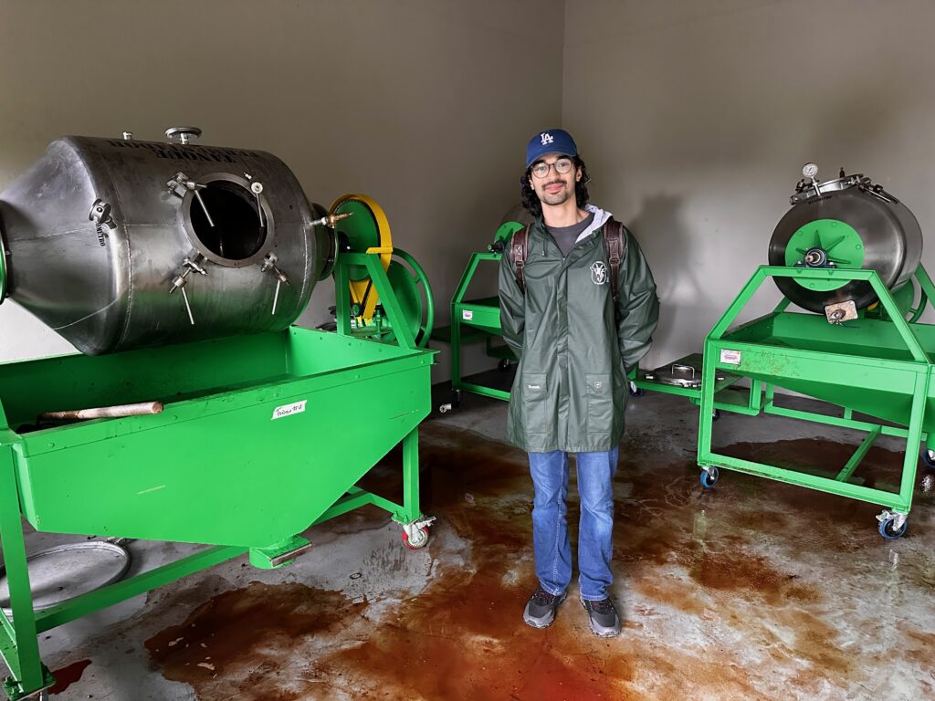 The coffee fermentation tanks at Finca la Cabra, Panama. 